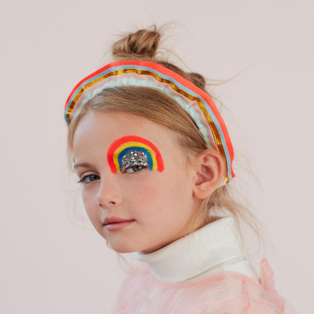 Rainbow Ruffle Headband