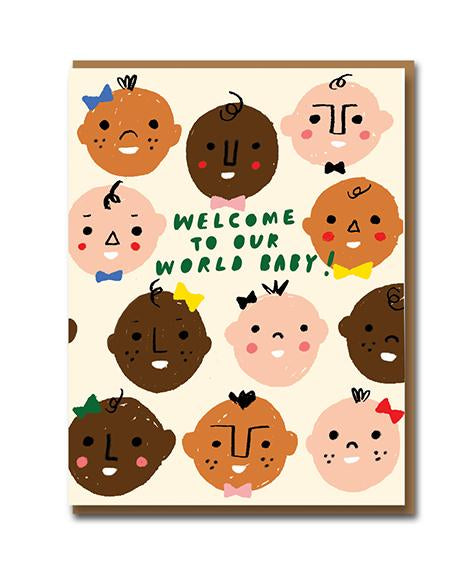 Welcome To The World Baby Greeting Card