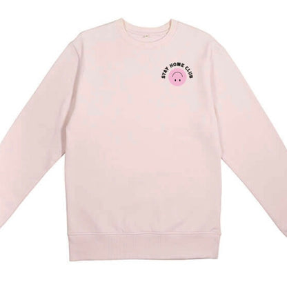 WORD COLLECTIVE STAY HOME CLUB Charity Lounge Sweat Soft pink