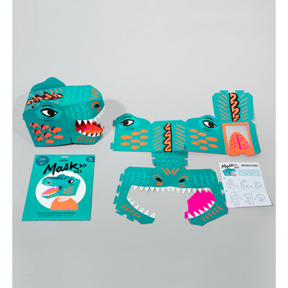 Build Your Own Cardboard 3D Dinosaur Mask