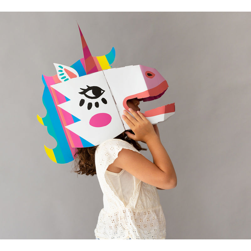 Omy Build Your Own Cardboard 3D Unicorn Mask
