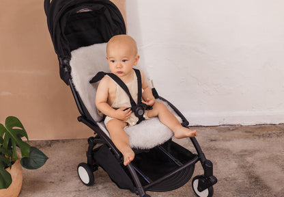 Binibamba Sheepskin Buggy Liner - Moon