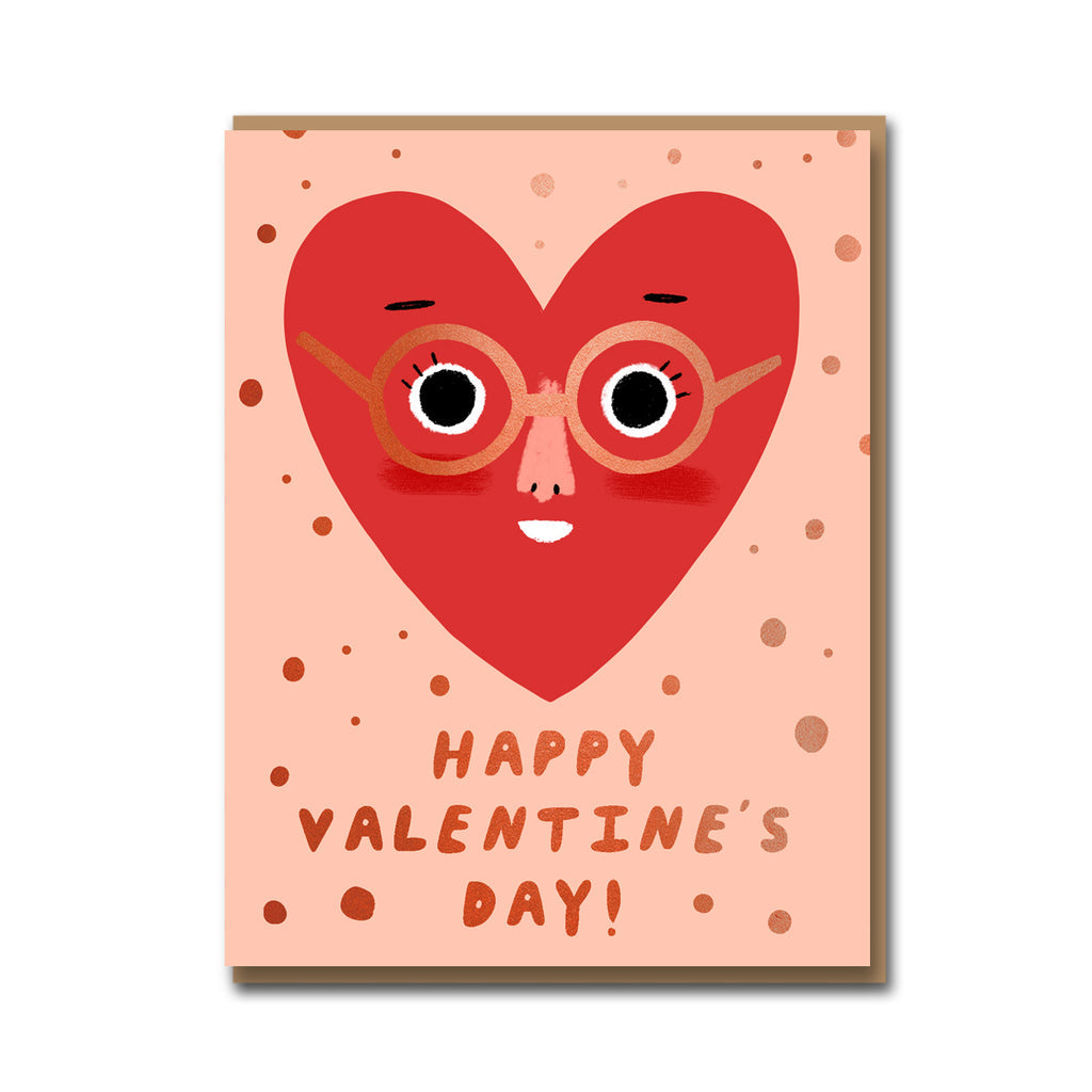 Valentines Card / Heart Face