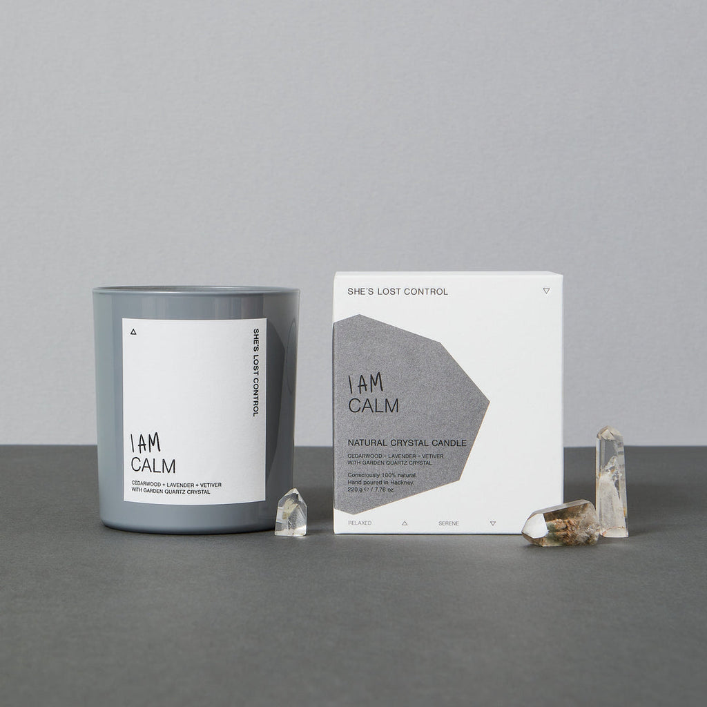 She's Lost Control - I Am Calm Crystal Candle