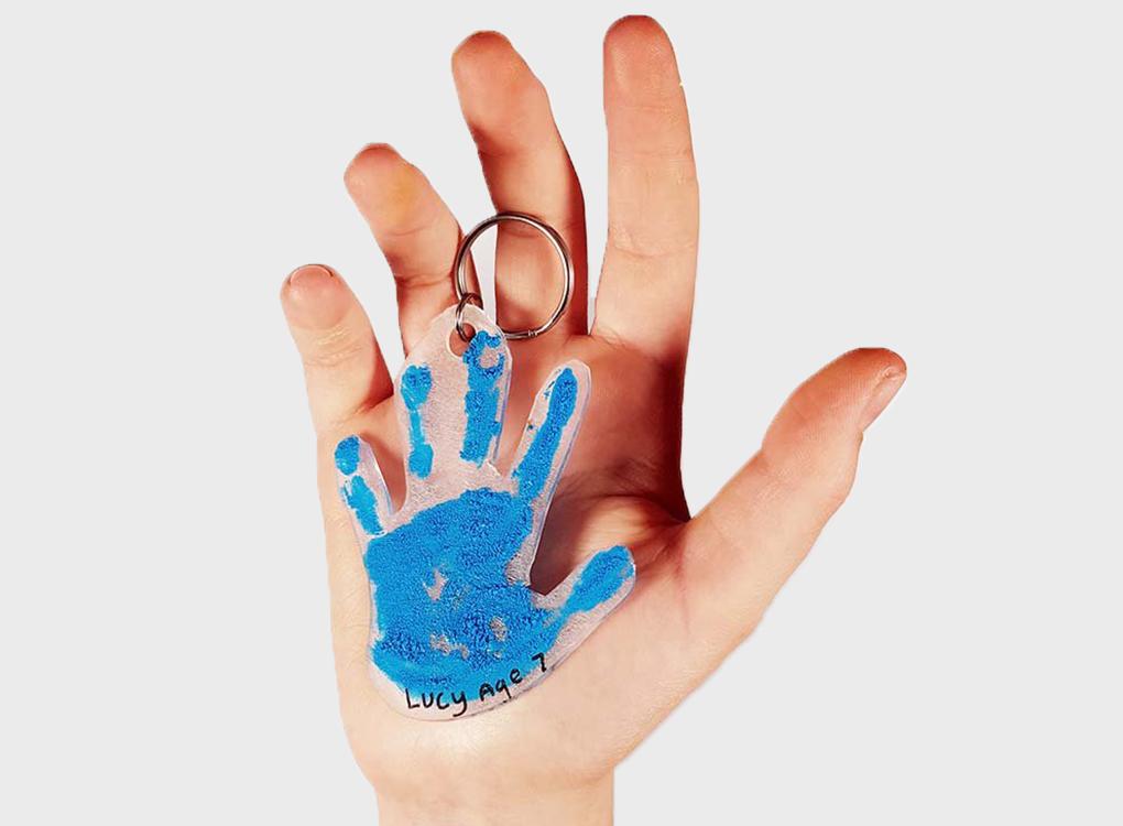 Hand Print Keyring