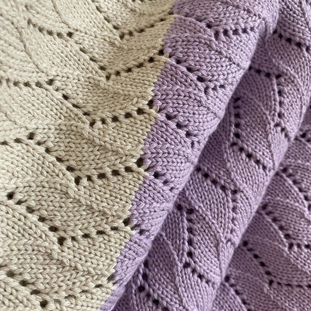 Sophie Home Baby Blanket Textured Lilac