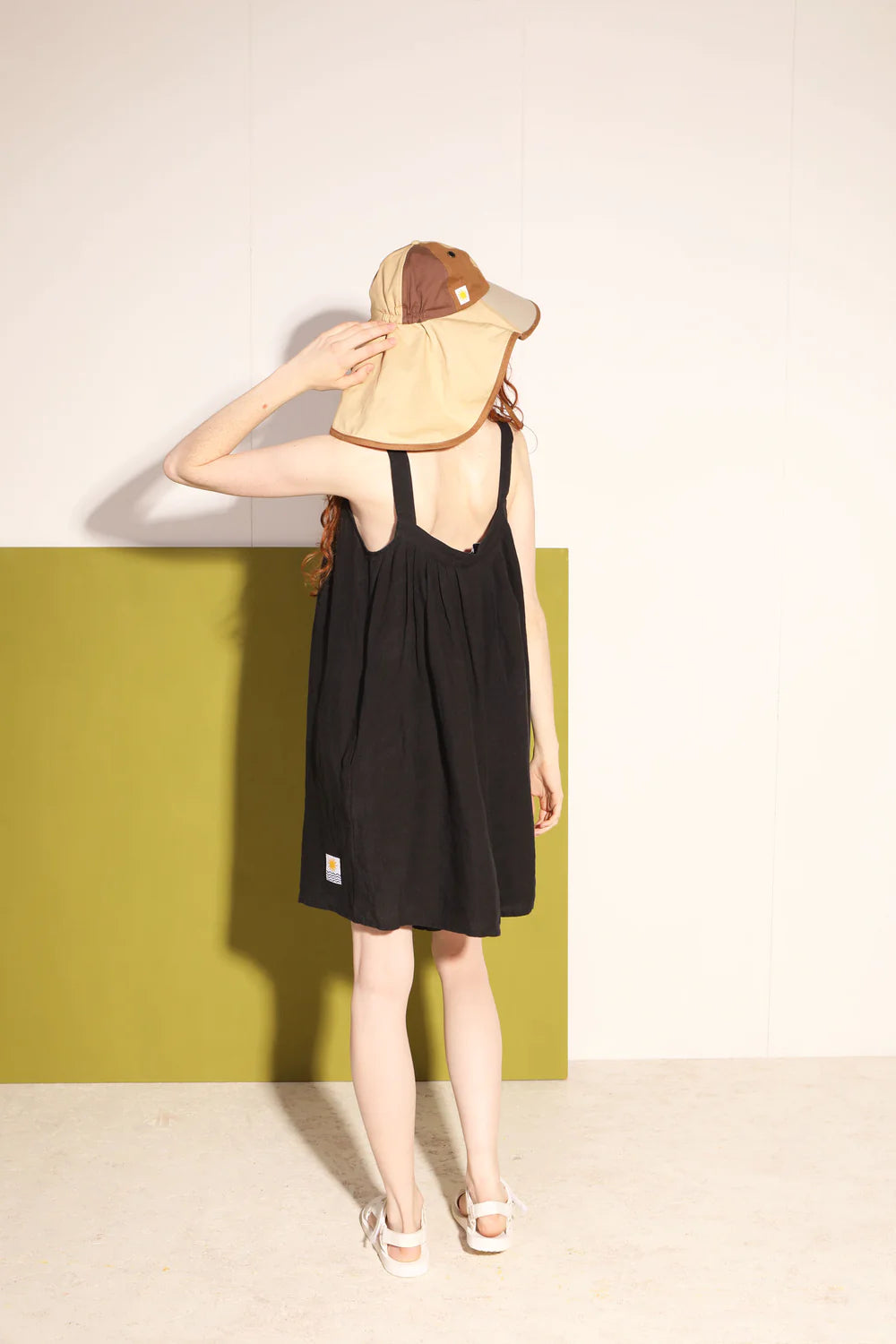 Linen Romper - Black