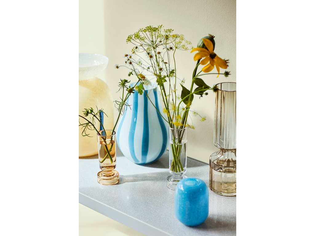 Broste Petra Glass Vase - Indian Tan