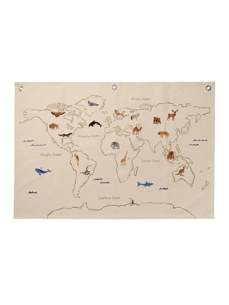 Ferm Living The World Textile Map