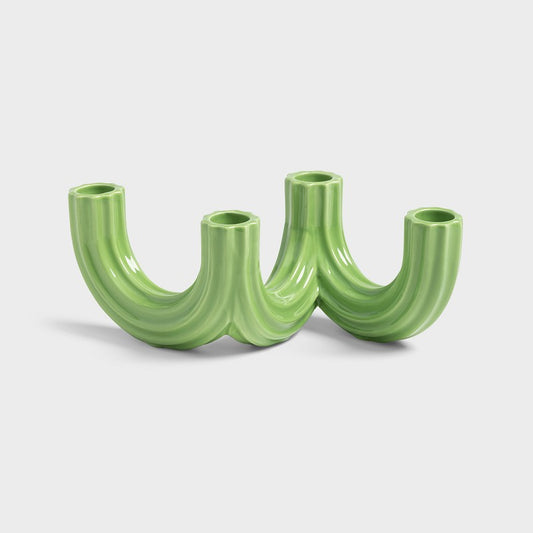 Churros Candle Holder Green