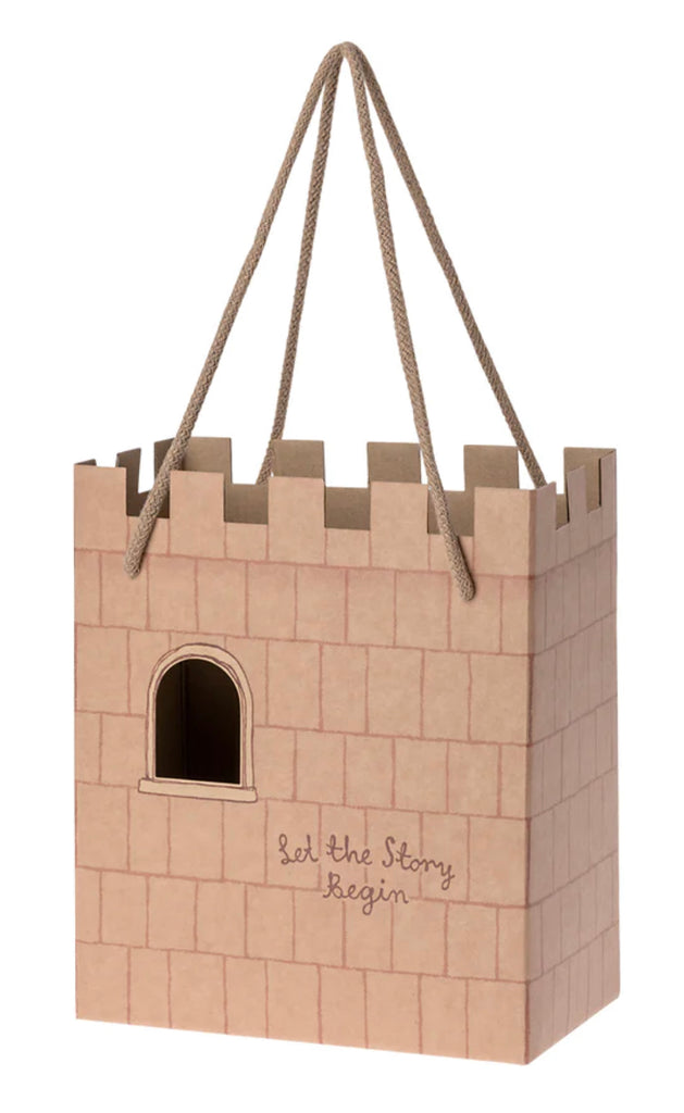 Maileg Castle Paper Gift Bag - Rose
