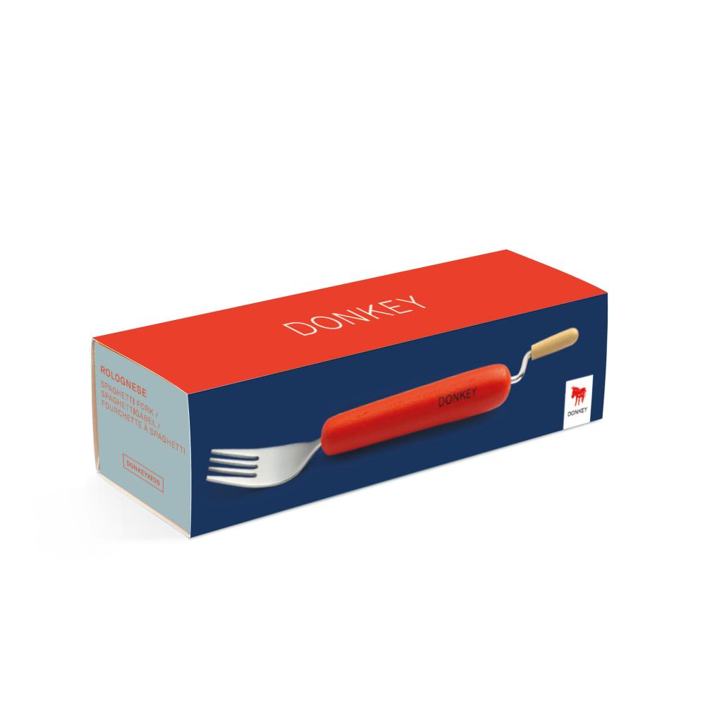 Donkey Rolognese Spaghetti Fork Red