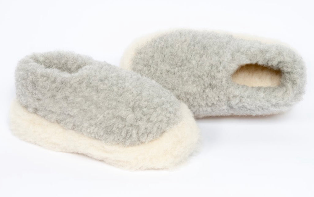 Yoko Wool Slippers Siberian Light Grey