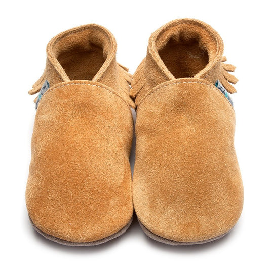 Inch Blue  - Moccasin Tan Suede