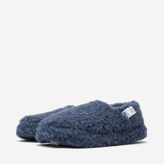 Wool Slippers Siberian -  Dark Blue