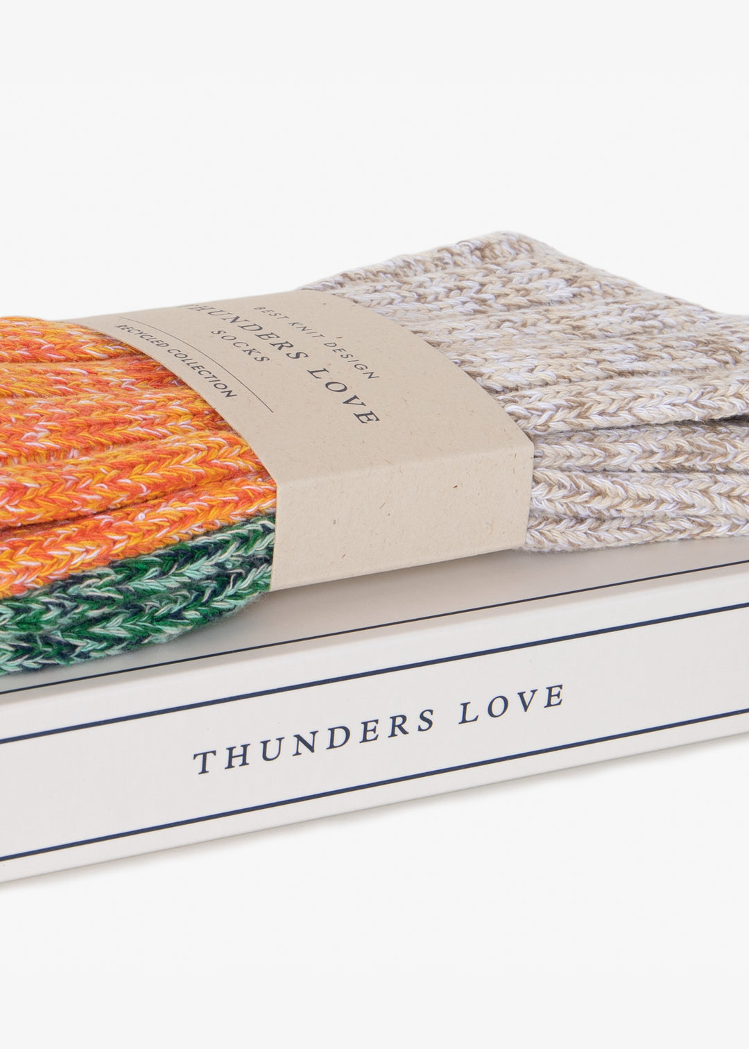 Thunders Love Charlie Collection Orange & Green Socks