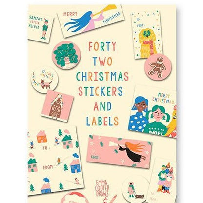 Forty Two Christmas Stickers And Labels