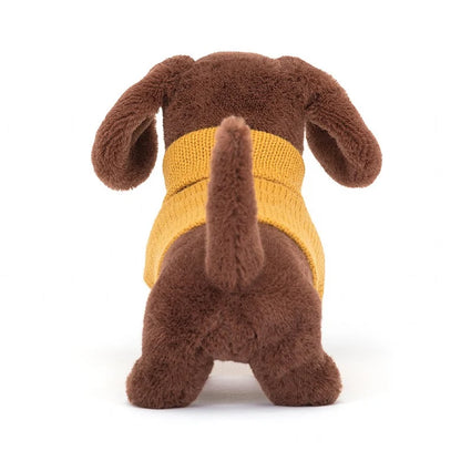 Sweater Sausage Dog Yellow Jellycat