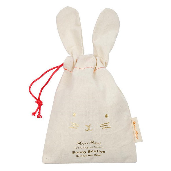 Meri Meri Bunny Booties Peach