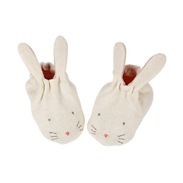 Meri Meri Bunny Booties Peach