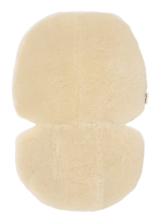 Binibamba Sheepskin Buggy Liner - Milk