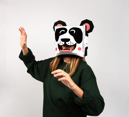 Build Your Own Cardboard 3D Panda Mask